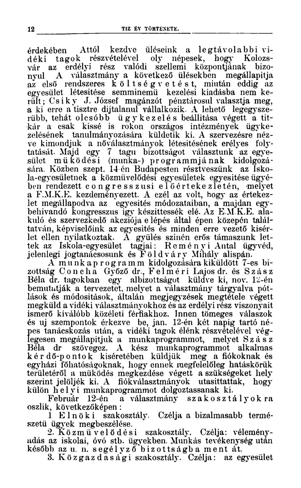 12 TIZ ÉV TÖRTÉNETE.