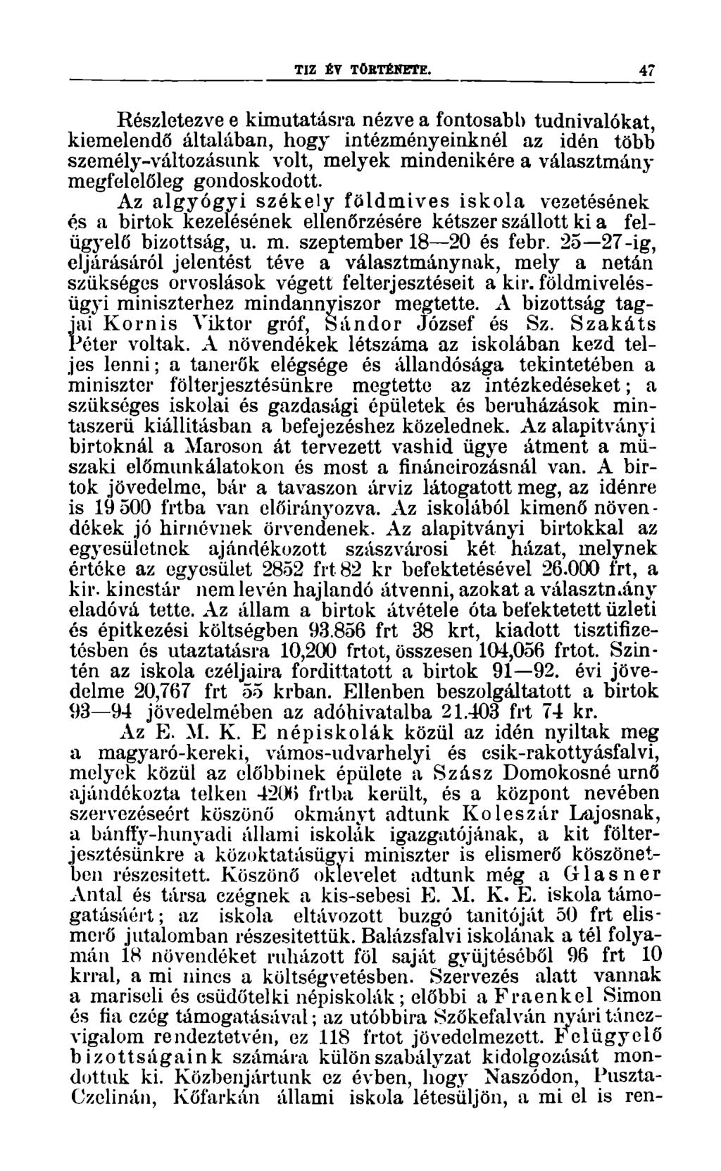 TIZ ÉTÖTÉNETE.