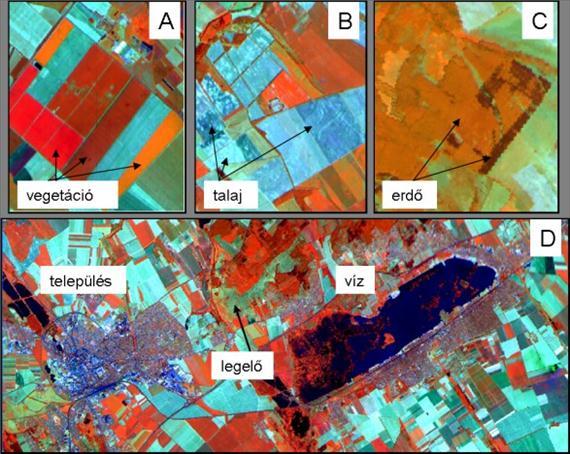 A távérzékelési adatok alapján történő földhasznosítás felmérése során a terület felszínborítási eltéréseit és a felszín egységeinek egymáshoz való viszonyát, összefüggéseit vizsgáljuk.
