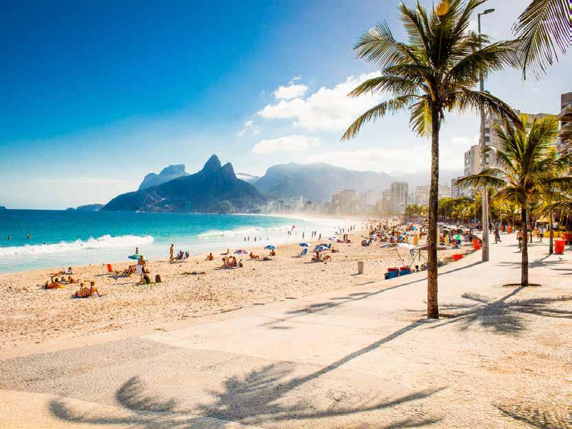 A Corcovadótól délre fekvő Ipanema festői tengerpartja elegáns és stílusos pihenőhely. veg-hegy, ahonnan szintén varázslatos a panoráma.