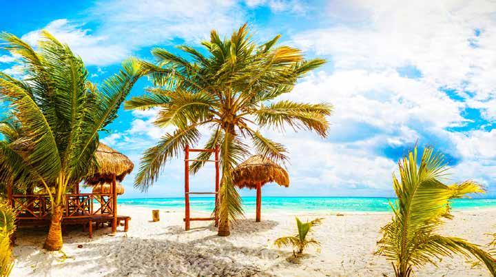 a választható szállodák egyikében, Cancúnban (***), Playa del Carmenen (****) vagy a Riviera Mayán (****), all inclusive ellátással. 5-9.