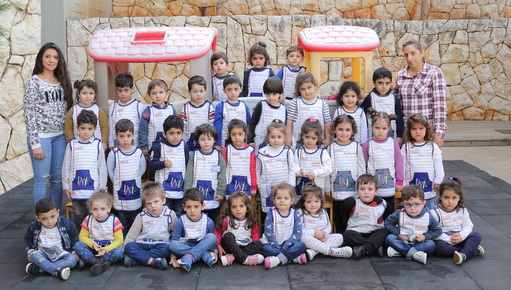 PS1 Avec Mlle Cynthia Banna et Mme Madona Bteich Georgio Saba, Sophie Kamel, Chris Chlela, John Dagher, Maria Chloe Abi Gebrael, Caren El Kaddoum, Kelly El Khoury, Marc Sakr, Mattias Mahfouz, Capri