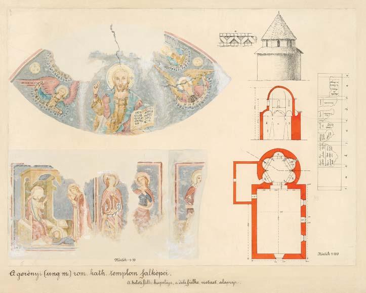The external layout of the original round church (rotonda) is completely circular, while on the inside of its wall five semi-circular alcoves covered by semi-domes can be found.