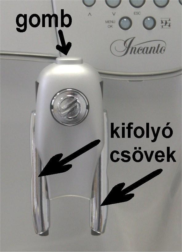 11 A hosszúságok beállítása úgy történik, hogy amikor a készülék üzemkész állapotba kerül, nyomja meg az állítani kívánt kávé gombját és tartsa folyamatosan megnyomva.