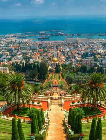 Petra Bahai kert, Haifa csodálatos kilátás nyílik a Holt-tengerre és a Jordán-völgyre. Vacsora és szállás Petrában. 6.