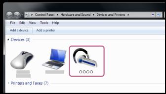 Csatlakozás párosított számítógéphez (Windows 7) A használat megkezdése előtt győződjön meg az alábbiakról: A használt számítógéptől függően előfordulhat, hogy a beépített Bluetooth-adaptert be kell