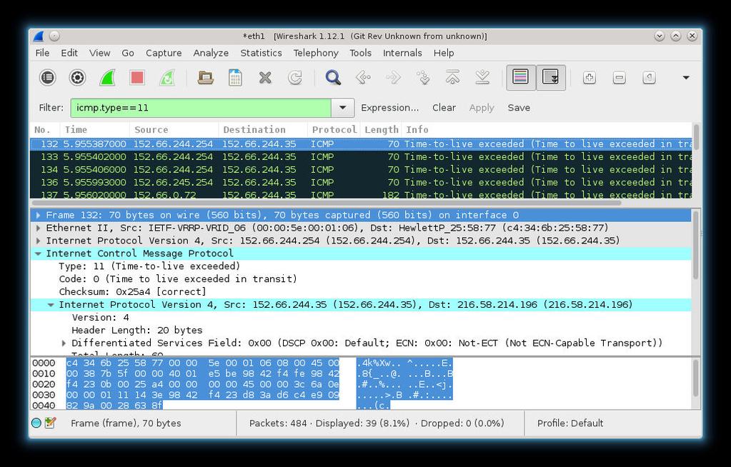 Wireshark grafikus tcpdump Tshark: (konzolban futtatható) szöveges wireshark Szintén pcap formátumot használ