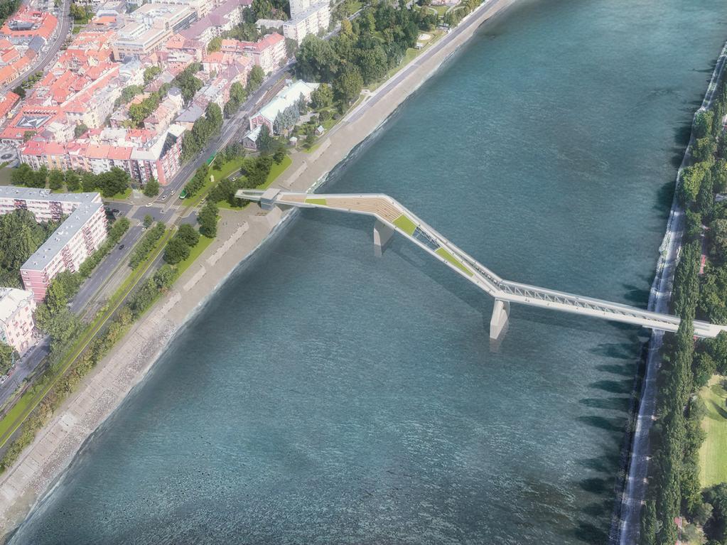 Új gyalogos híd a Szépvölgyi útnál