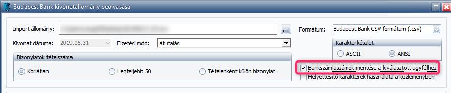 Beállítások/Törzskarbantartások/Naplók menüpontban a devizabank esetén kiválasztásra került valamilyen árfolyamszámítási mód, úgy az importer használatakor ezen számítási mód alkalmazásra kerül.