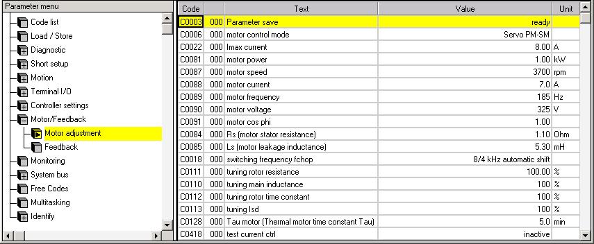 6 Commissioning Operation with servo motors from other manufacturers Entering motor data manually 6.16 