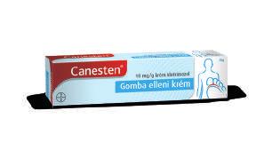 érintettsége esetén kiegészítő külső kezelésként 1-2 hétig A Canesten 10 mg/g krém és