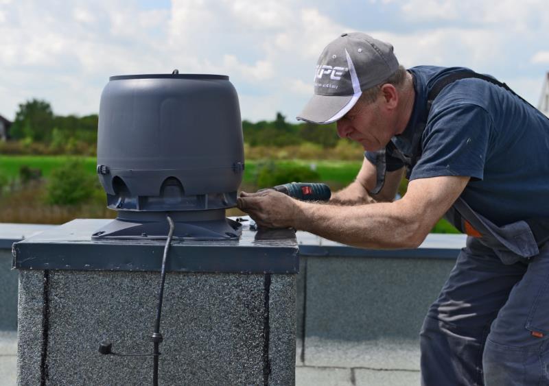 VILPE ECo 190S tetőventilátor - Épület szellőztetésére -