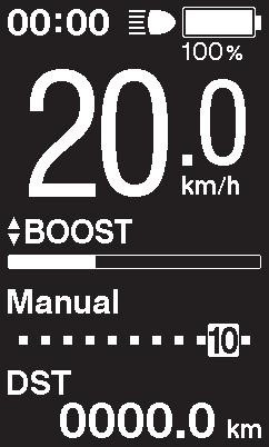 3. Válasszuk ki a kívánt segédhajtás üzemmódot. A kerékpár SC-E6100 vagy EW-EN100-zal van felszerelve.