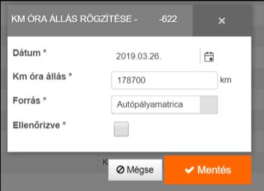 Lízing kezdete: jármű átvételének időpontja Kezdeti km óra állás: átvételkori km óra állás Lízing futamideje: teljes futamidő, hónapban megadva Lízing szerződött km: futamidőhöz tartozó kilométer 2.