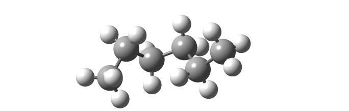C6-, hexánizomerek (5 különböző molekula) 3 C C 2 C 2 C 2 C 2 3 C C 2 C C 2 exane 3-Methylpentane hexán
