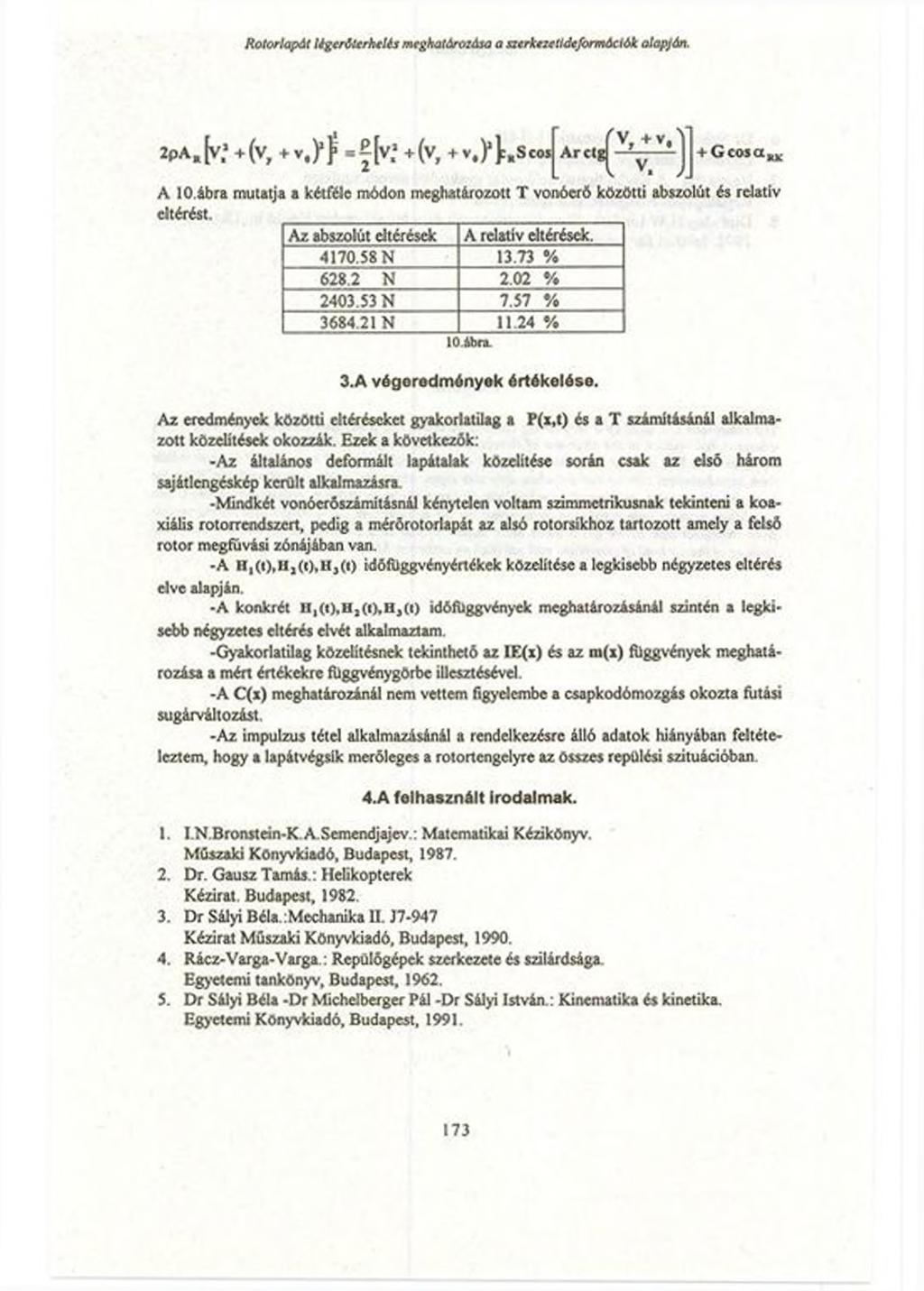 Rotorlapát U g tr titr M is mcgkatároiása a atrknettdejbrmádók otopján. 2p*.k +(v, t-v.yf. (v; t(v, 4-v.) t,sco.j^arcl^^^í-j + Gcoso A lo.
