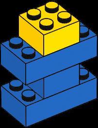 7. Építési útmutató a játékhoz szükséges elemekhez Építési útmutató a gyerekek összeépítéséhez 3 db színes: 1