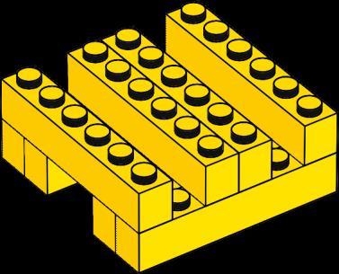 építőkocka, 6 db szürke 2x2 LEGO lapos