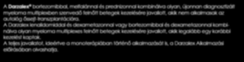 9,8% a DVd esetében3 -kal csökkenti a betegség progressziójának vagy a halálozásnak a kockázatát, ha a standard kezeléssel együtt alkalmazzák*2,3 Új remények PFS HR: 0,4 a DRd esetében az önmagában