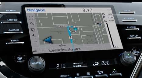 műholdas navigációs rendszer magyar nyelvű támogatással és 3 éves
