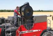 45 A MASSEY FERGUSONTÓL A hűtőradiátorok gyorsan hozzáférhetők, ha tisztításra