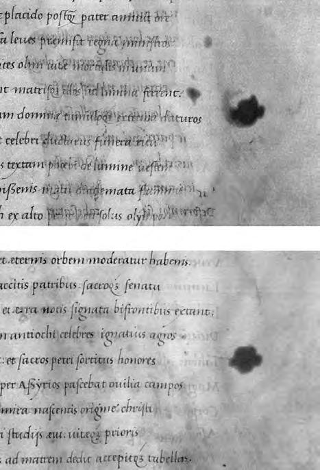 EGY CORVINA TÖRTÉNETE (A kézirat mai állapotában a fol. 38 tartalmazza a szöveg végét, ez a levél a rekonstruált állapotban a fol. 70 volt, tehát a VII. ívfüzet utolsó levele.
