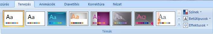 2. Válasszunk egy dia-sablont!