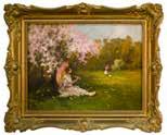 74. NEOGRÁDY LÁSZLÓ (1896-1962) Tópart hegyekkel és Sziklás patak,