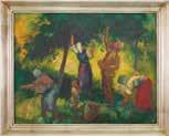 in the park olaj, kartonlemez / oil on cardboard 29,5 x 40 cm