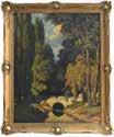 15. MOLDVAI-KRAJNA JÁNOS (1875-1945) Erdőbelső, 1922 / Forest 100,3x80 cm
