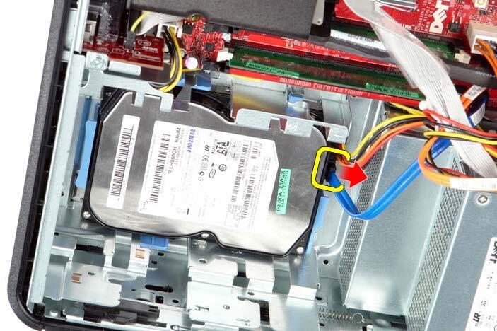 Bővebb biztonsági információkért lásd a Megfelelőségi honlapot a www.dell.com/regulatory_compliance címen. Az elsődleges merevlemez-meghajtó eltávolítása 1.