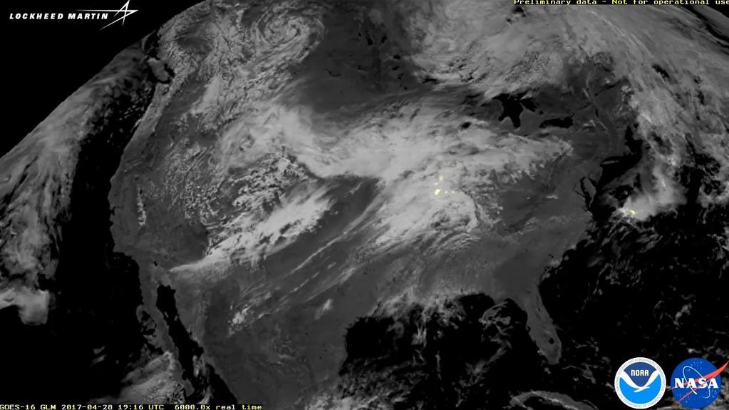 GOES-16, GLM + ABI VIS0.