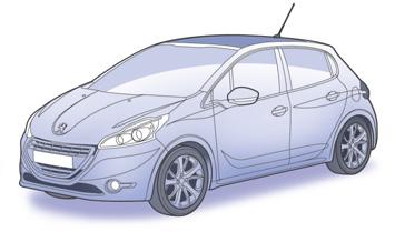 Áttekintés Kívül Stop & Start A rendszer megálláskor (piros lámpánál, forgalmi dugóban, egyéb esetekben) ideiglenesen készenléti üzemmódba kapcsolja a motort, mely automatikusan újraindul, amint a