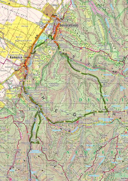6. nap KEMENCEI KÖRTÚRA Útvonal: Bernecebaráti Kemencei Erdei Múzeumvasút Fekete-völgy Kemence Bernecebaráti Napi útvonalhossz: 13 km, kerékpárral Napi szintemelkedés/lejtés: 112/112 m A mai nap