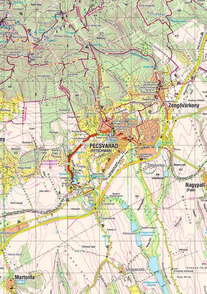 7. nap DOMBAY-TÓ - PÉCSVÁRAD Útvonal: Dombay-tó Pécsvárad, vár Napi útvonalhossz: 2,3 km Napi