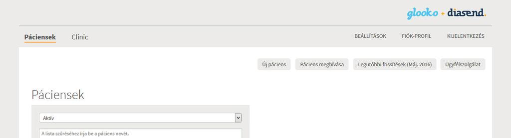 Ezt a Fiók-profil -> Páciens-linkek alatt találja.