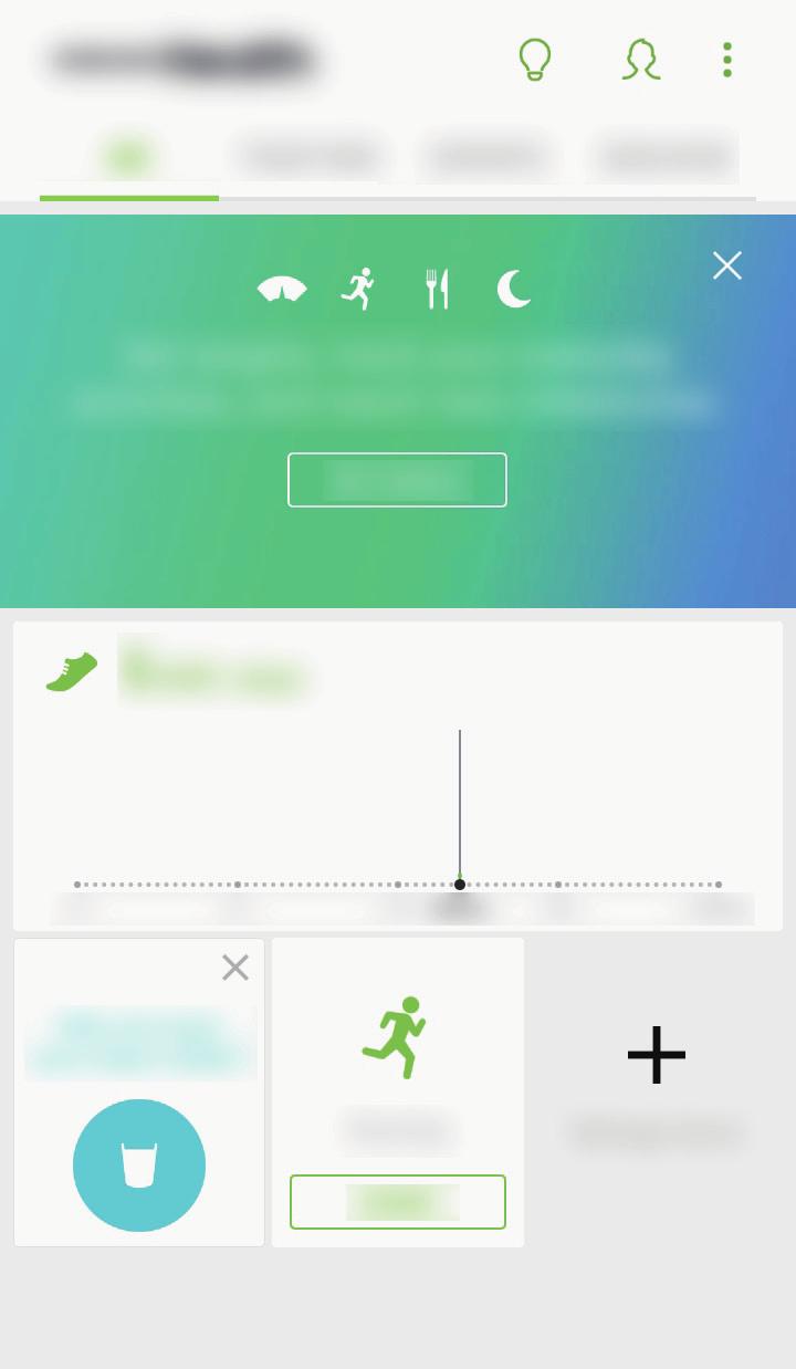 Alkalmazások és funkciók A Samsung Health használata A Samsung Health menüinek és figyelőinek segítségével megtekintheti a legfontosabb információkat az egészsége és fittsége figyelemmel követéséhez.
