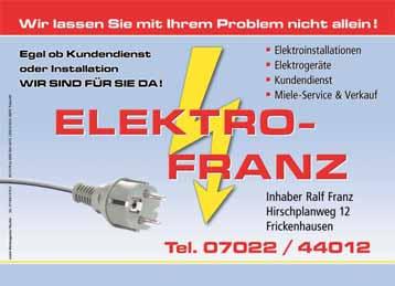 inmitten von Streuobstwiesen. Trotz der eher industriellen Ausrichtung der Gemeinde findet man Entspannung und Erholung durch vielfältige Freizeitmöglichkeiten in und um Frickenhausen.