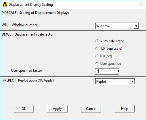 DISPLACEMENT STEP= SUB = TIME= DMX =.