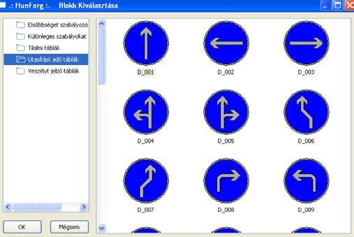 Az adatok felhasználása a tervezés során Hunforg: Közlekedési táblák és útburkolati jelek adatbázisa