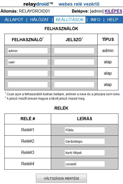 4-6 ábra: Beállítások oldal 4.3.4. Info Itt tudja megnézni az eszköz verziószámát és egyéb adatokat, valamint