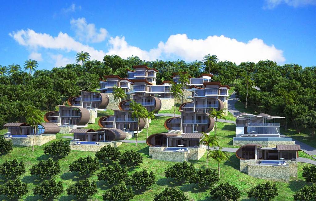 MENTHA PARK KOH SAMUI A Mentha Park Koh Samui 15 villából áll, melyeket egy a helyi és nemzetközi