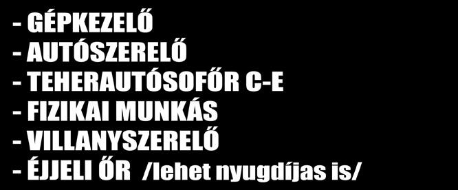 KONVEJOR-, HŐKEZELŐ KEMENCÉK KISZOLGÁLÁSA (Pályakezdők jelentkezését is várjuk) FŐBB FELADATOK, MUNKÁK: A gépek alapanyaggal való ellátása, a gyártás folyamatosságának biztosítása Termékek