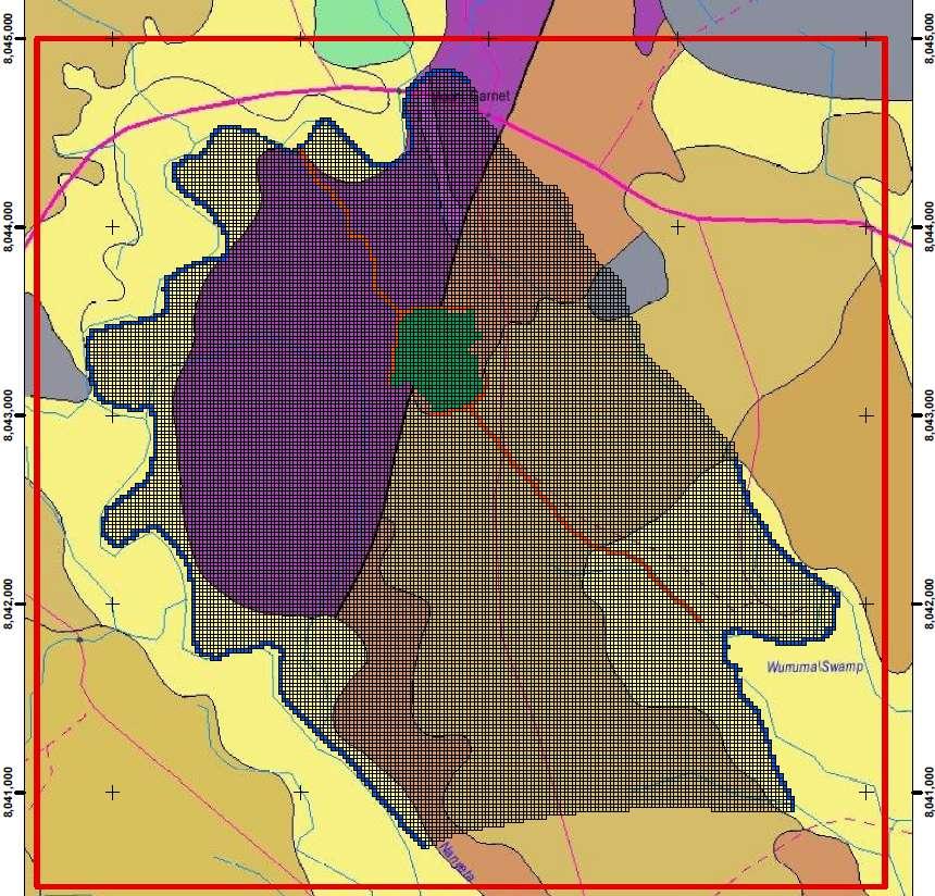 Numerikus modell geometriája Unit lay.