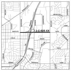 3-C-025-XX Santa Fe, Ridgeview to Mur-Len Concept Engineering Type Study/ Category Street Contact Nate Baldwin The existing 4-lane roadway has insufficient capacity to handle the volume of traffic.