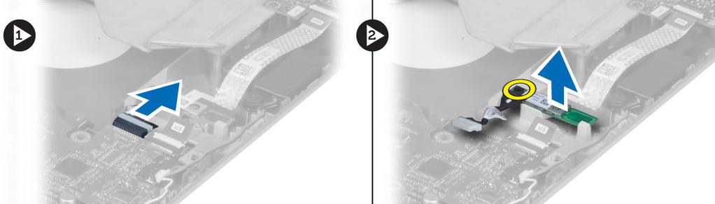 A Bluetooth modul eltávolítása 1. Kövesse a Mielőtt elkezdene dolgozni a számítógép belsejében című fejezet utasításait. 2.