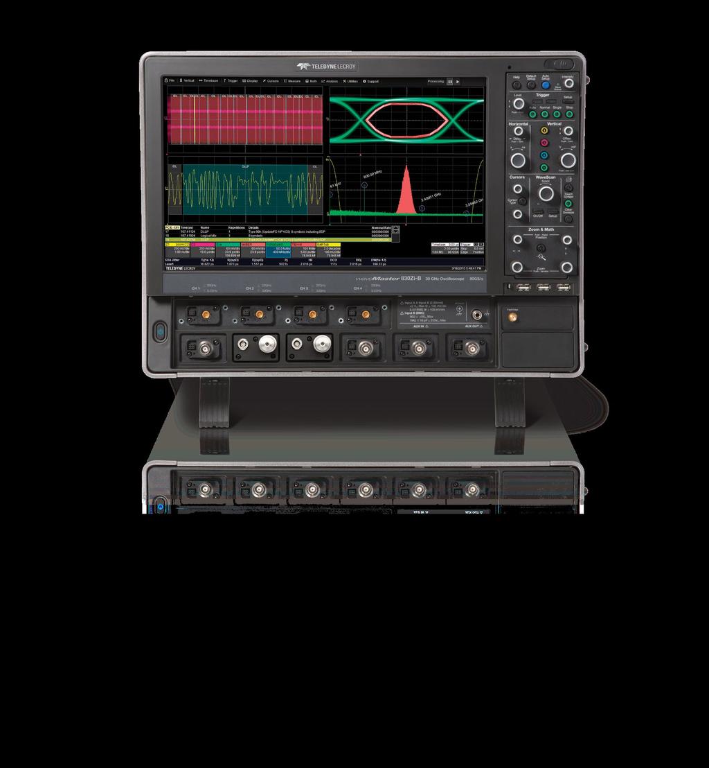 SUPERIOR ANALYSIS AND INSIGHT The 8 Zi-B s MAUI advanced user interface combines the deepest toolset with simple operation, making it easy to configure sophisticated measurements.