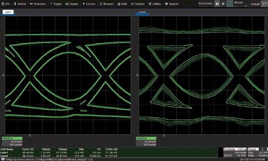ADVANCED SIGNAL INTEGRITY TOOLS EyeDoctorII Many high-speed measurements require removing the effects of a fixture, applying a channel model, and emulating the operation of a receiver equalizer on an