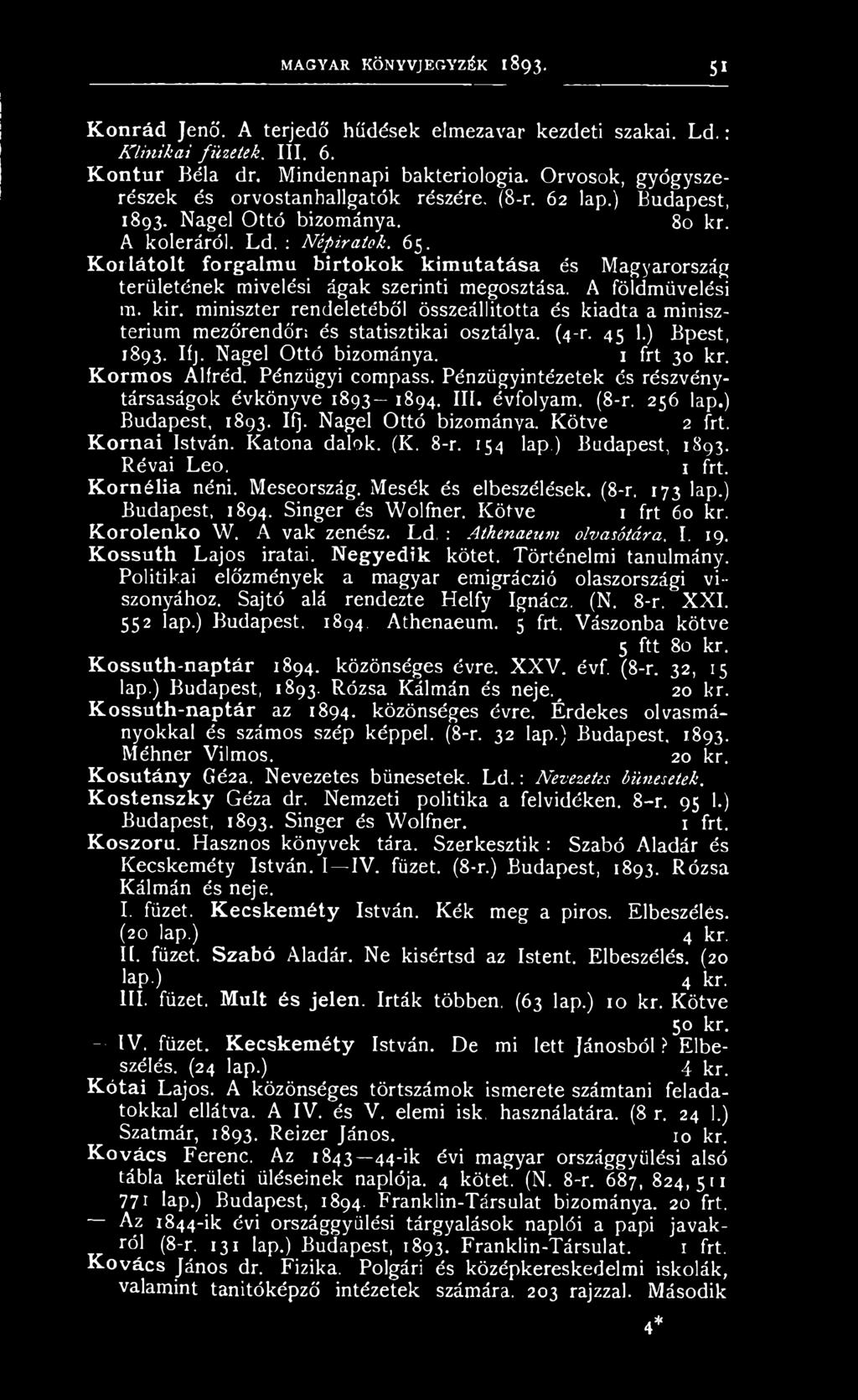 Korlátolt forgalmú birtokok kimutatása és Magyarország területének mivelési ágak szerinti megosztása. A földművelési m. kir.