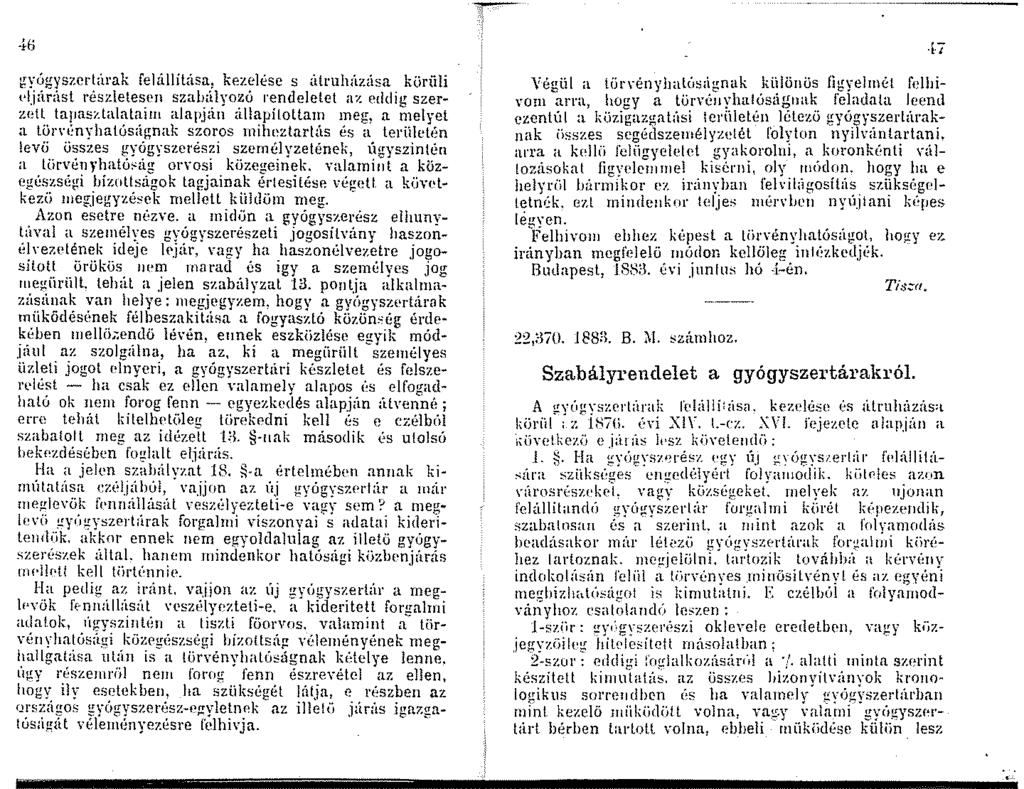 .tf_; gyúgyszerlúrak felállítása kezí:lése s útruhúzüsa kürüli t>ljárúst részlelespn szabülyozú rendeletet. eddig szerzetl tapas<.